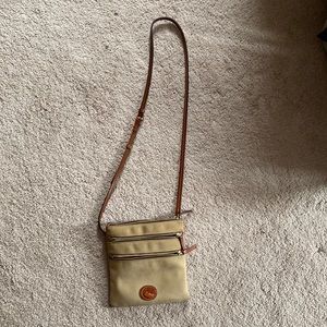Dooney and Bourke crossbody bag with double zipper